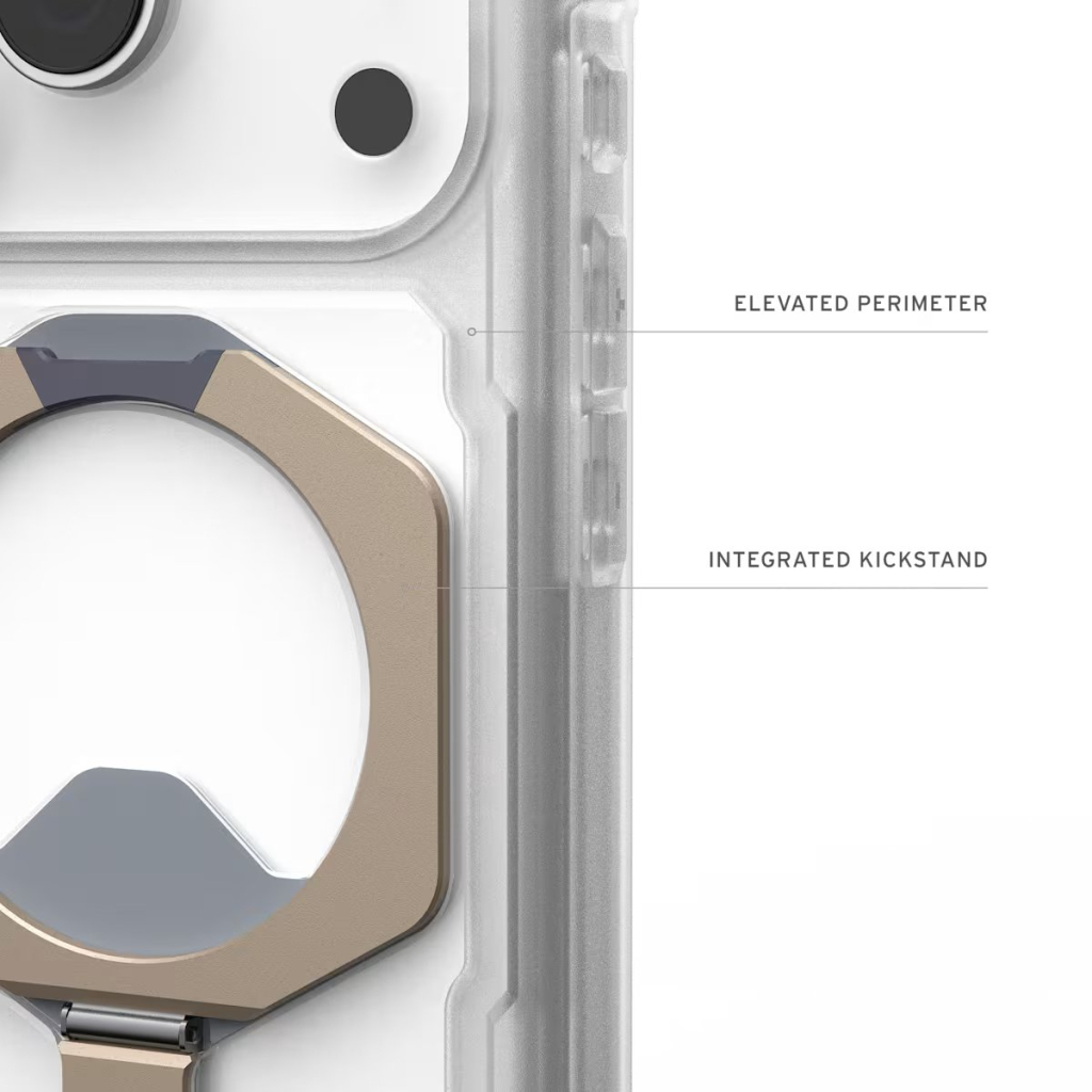 Чохол до мобільного телефона UAG Plasma XTE MagSafe iPhone 17 Pro Clear/Titanium (114527114G36) - изображение 11