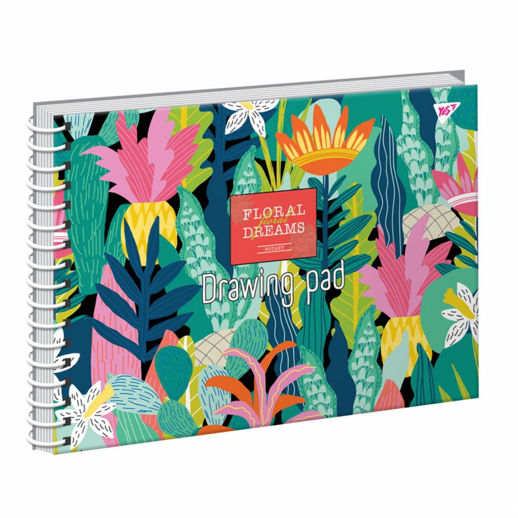 Альбом для малювання Yes А4 Tropical paradise на спіралі, 20 аркушів (130478) - зображення 1