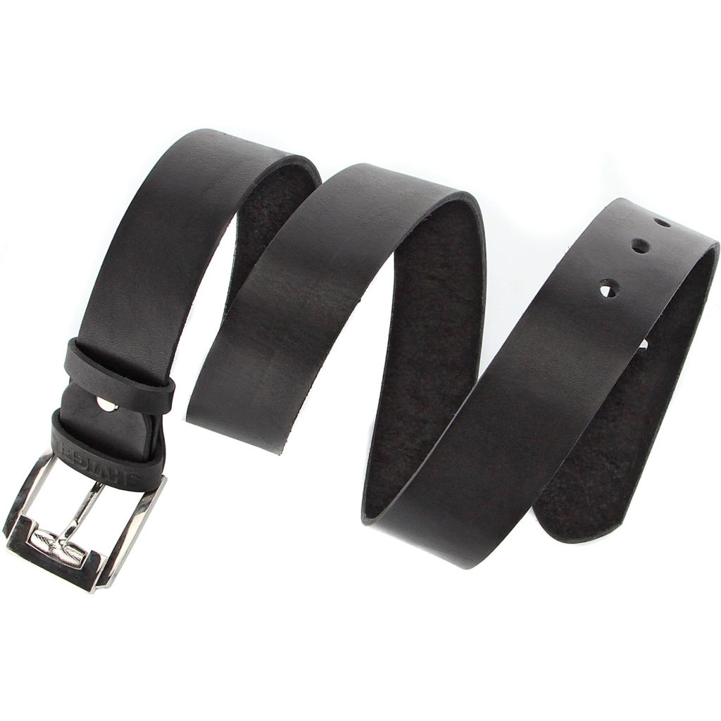 Ремінь Shvigel Чоловічий шкіряний Чорний (10084) - зображення 2