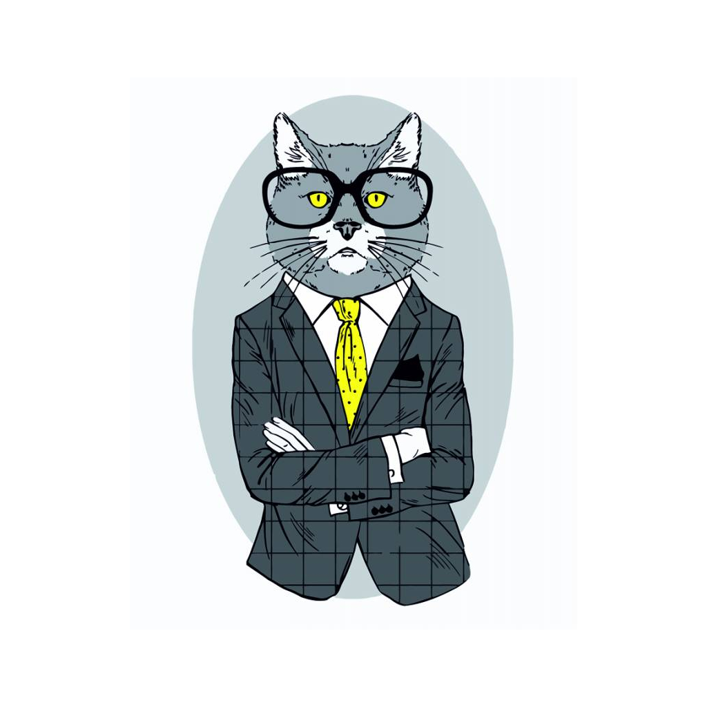 Картина по номерам Rosa Start Fashion Cat 35х45 см (N00013266) (4823098514275) - зображення 1