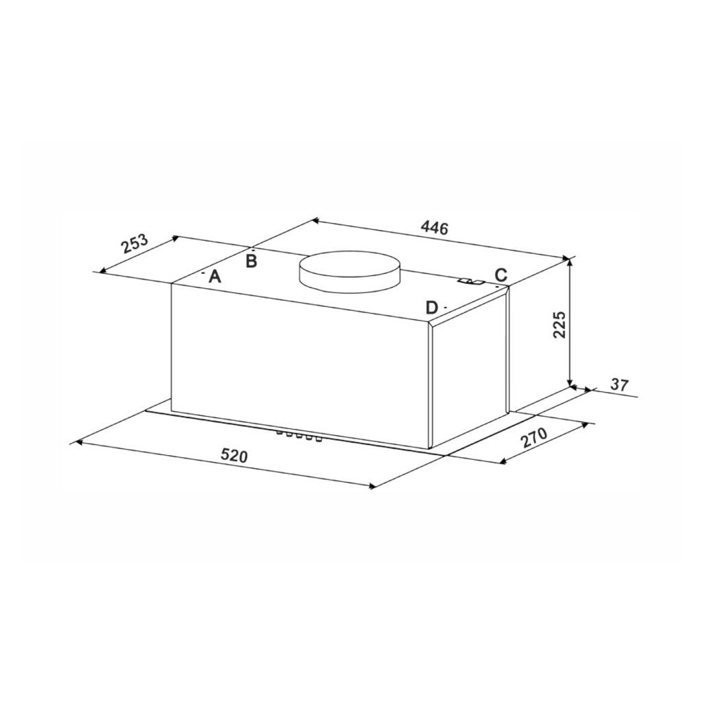 Витяжка кухонна Eleyus UNIA 1200 LED 52 WH - picture 12