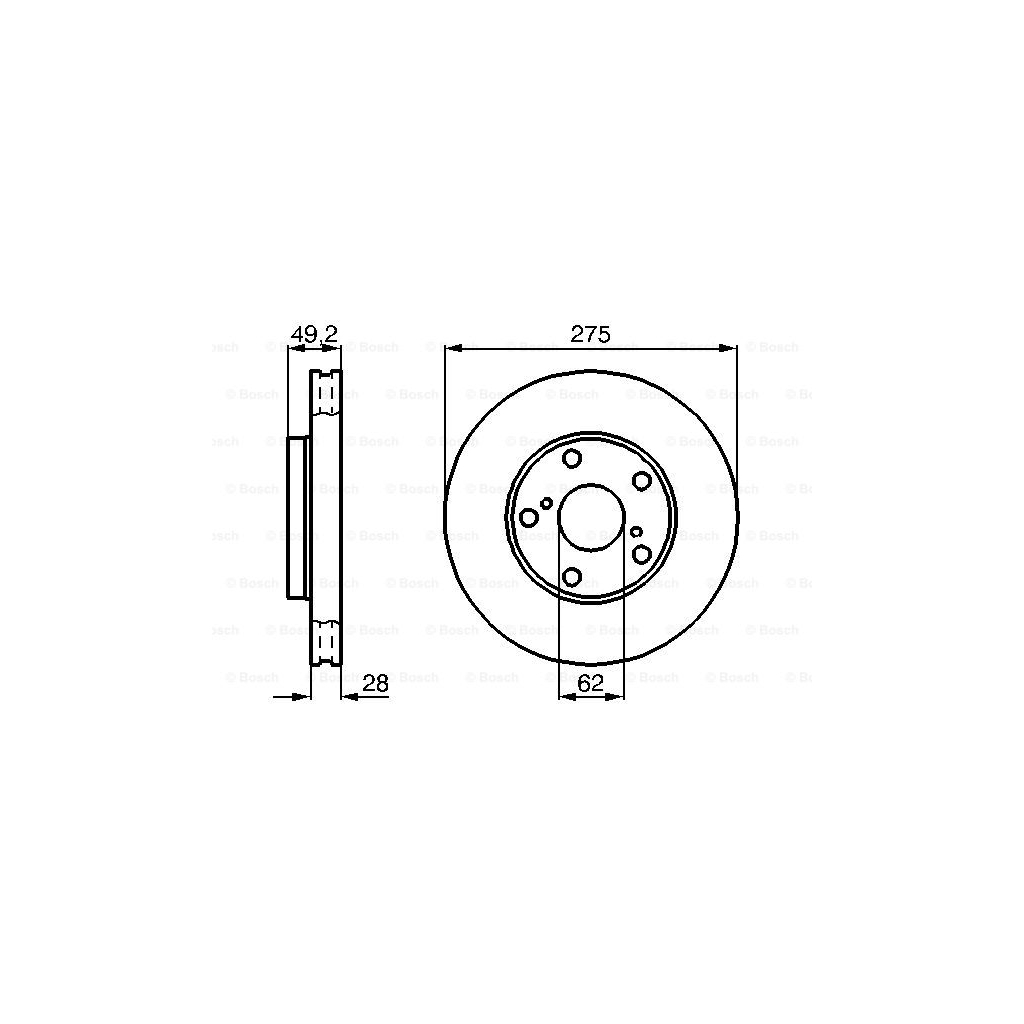 Гальмівний диск Bosch 0 986 478 632 - зображення 5