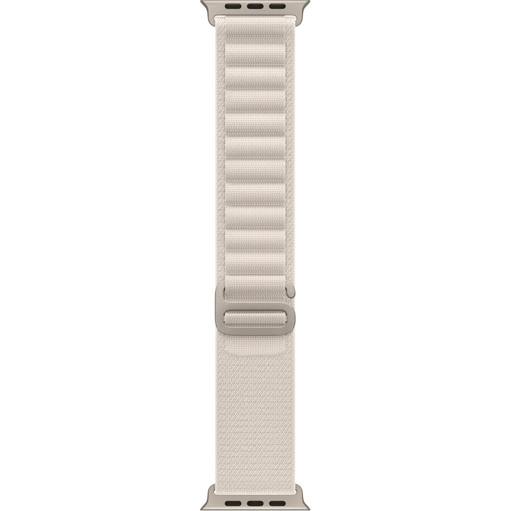 Ремінець до смарт-годинника Apple 49mm Starlight Alpine Loop - Medium (MQE63ZM/A) - зображення 1