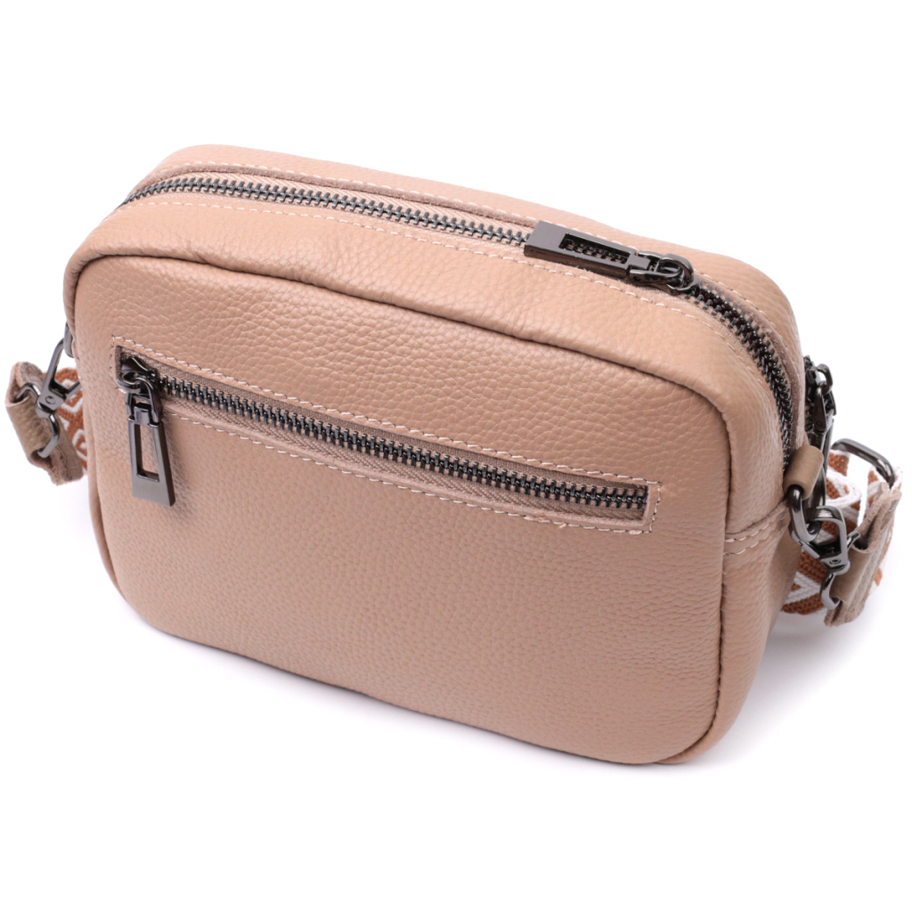 Сумка Vintage З натуральної шкіри Бежева (22637) - зображення 2