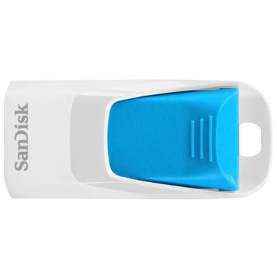 USB флеш накопичувач SanDisk 16Gb Cruzer Edge White-Blue (SDCZ51W-016G-B35B) - зображення 1