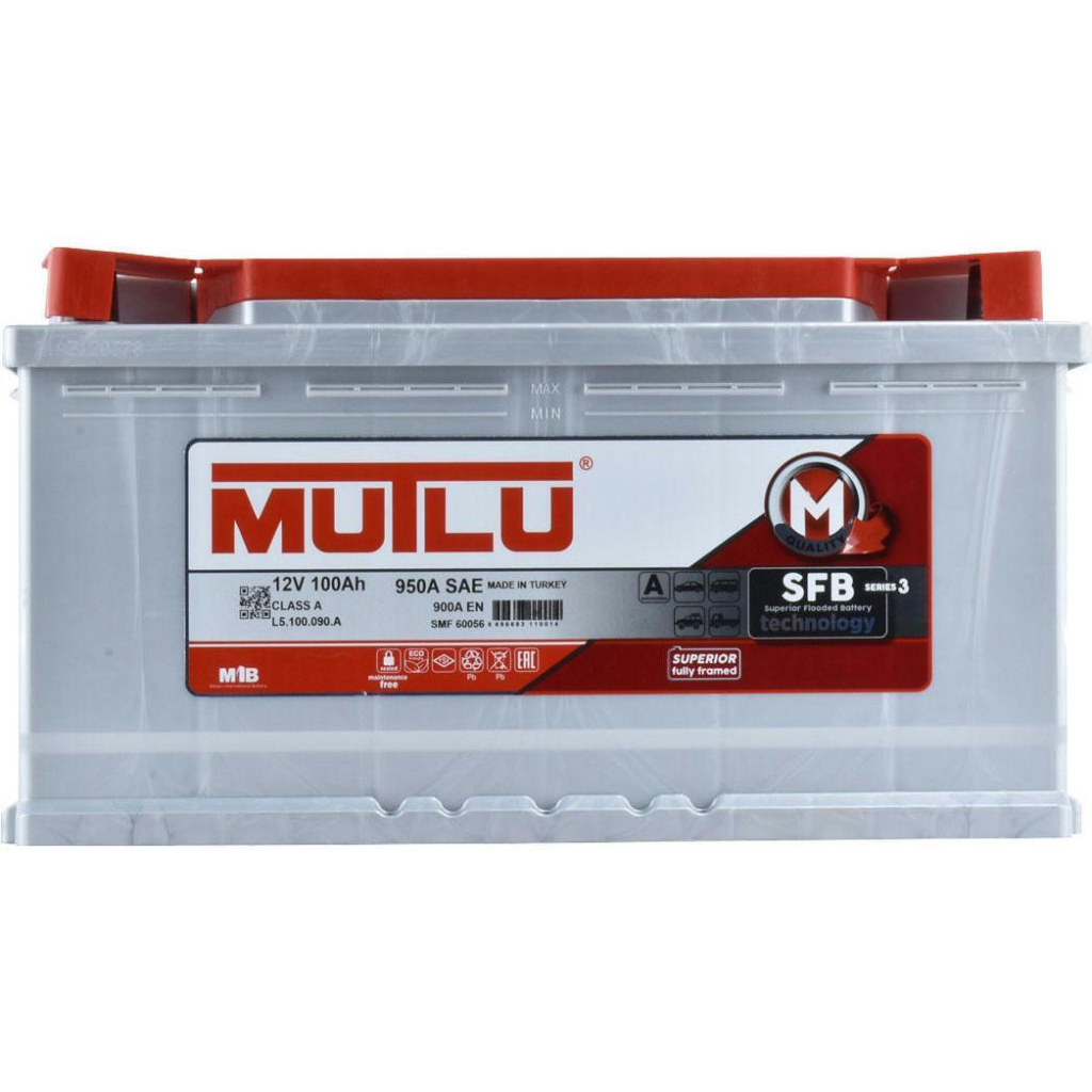 Акумулятор автомобільний MUTLU 6СТ-100 (0) SFB L5.100.090.A - зображення 1