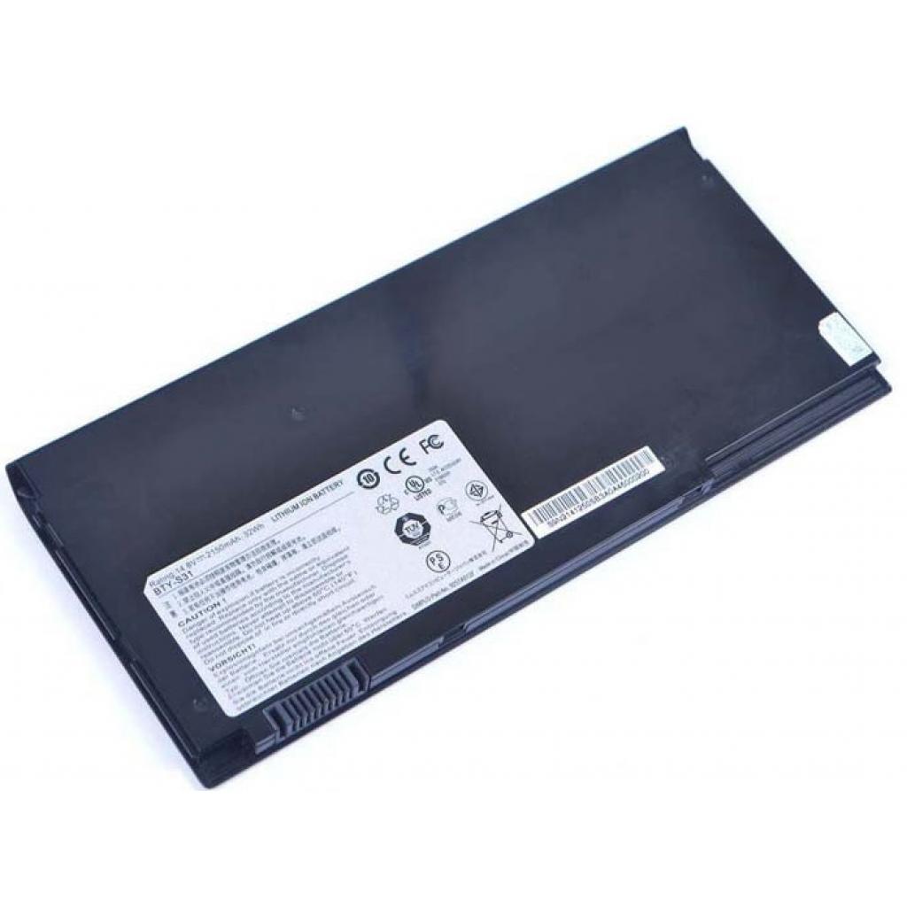 Акумулятор до ноутбука MSI BTY-S31, 2150mAh, 4cell, 14.8V, Li-ion (A41737) - зображення 1