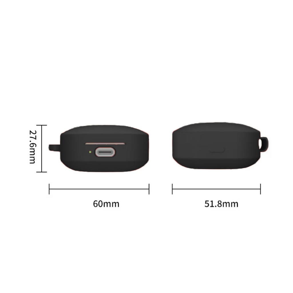 Чохол для навушників BeCover Silicon для Xiaomi Redmi Buds 6 Active Black (712012) - зображення 2