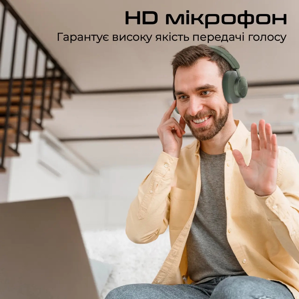 Навушники Promate Takt Midnight Green (takt.midnightgreen) - зображення 8