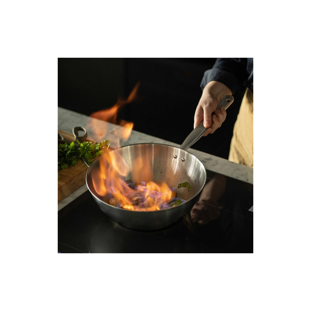 Сковорода Fiskars Вок All Steel Pure матова 28 см (1065629) - зображення 10