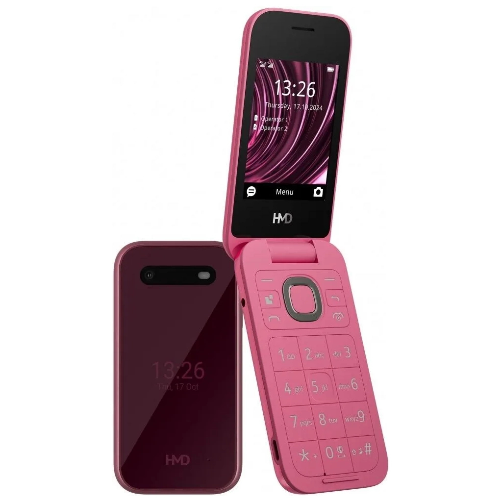 Мобільний телефон HMD 2660 4G Flip DS Red - изображение 1