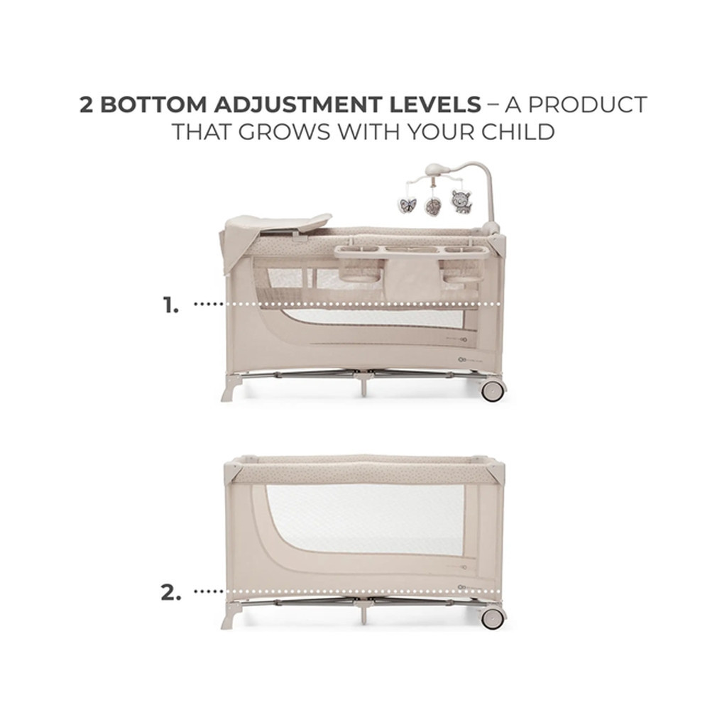 Дитячий манеж Kinderkraft с пеленатором Joy 2 Beige (5902533925162) - зображення 4