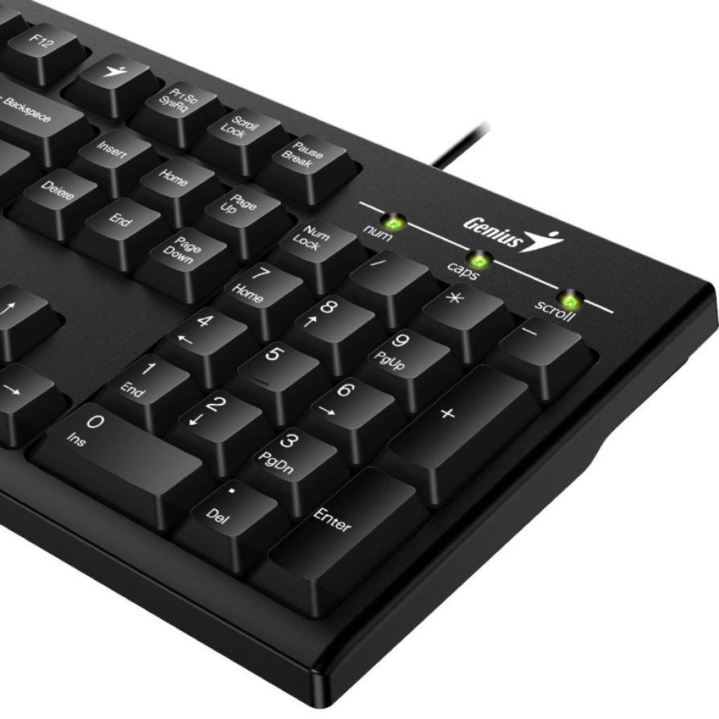 Клавіатура Genius Smart KB-100 USB Black UKR (31300005410) - зображення 6