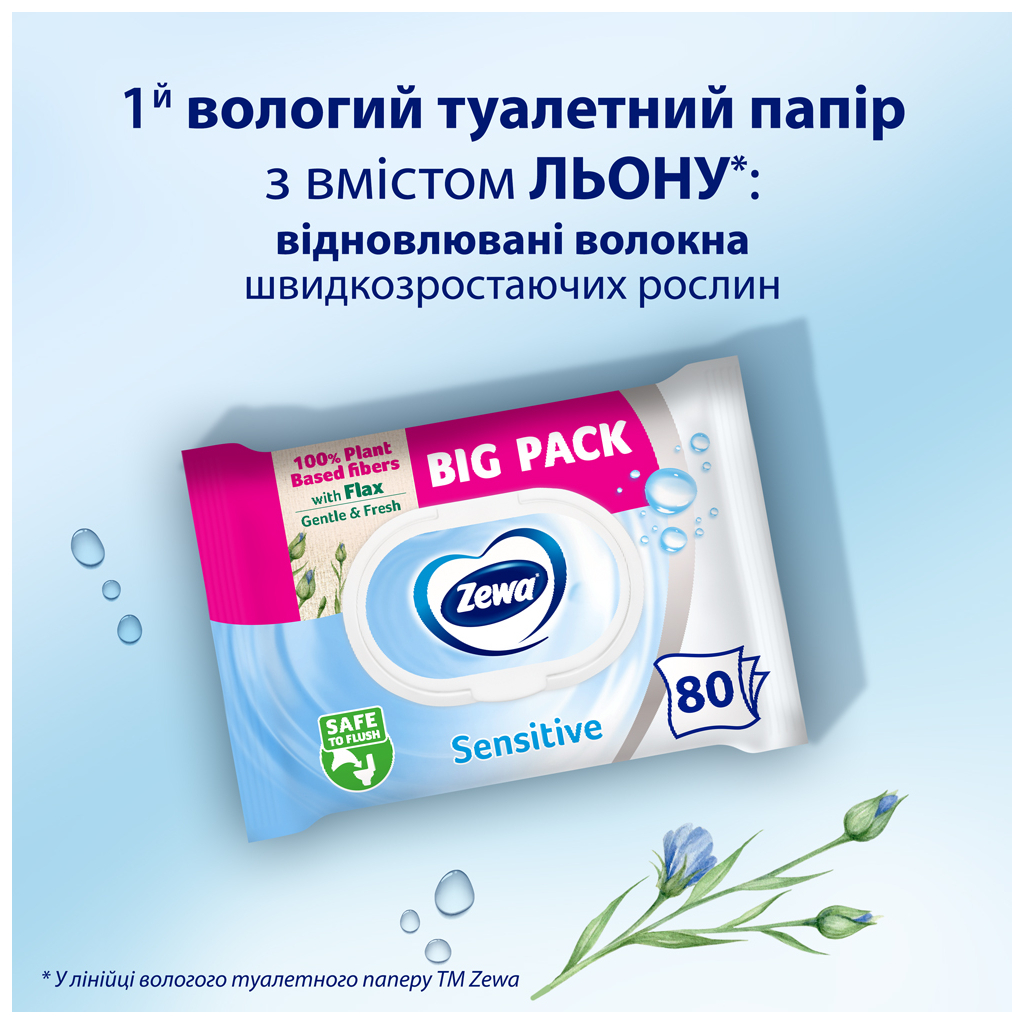 Туалетний папір Zewa Pure без аромату 80 шт. (7322541395050) - зображення 3