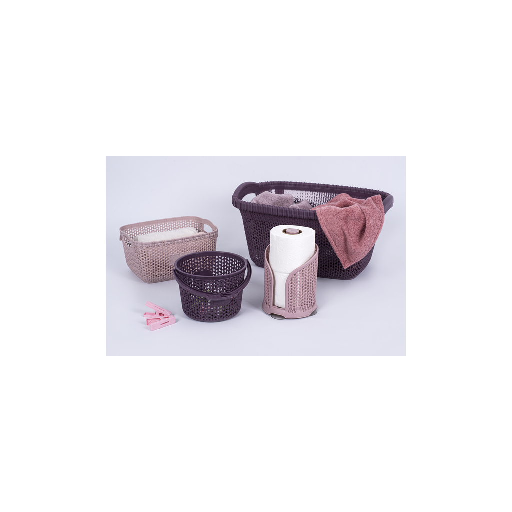 Кошик для зберігання Violet House Віолетта для прищіпок Plum 2 л (0027 Віолетта PLUM д/прищ 2 л) - зображення 3