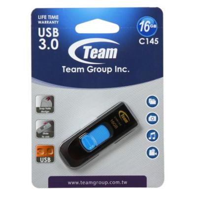 USB флеш накопичувач Team 16Gb C145 Blue USB 3.0 (TC145316GL01) - зображення 5