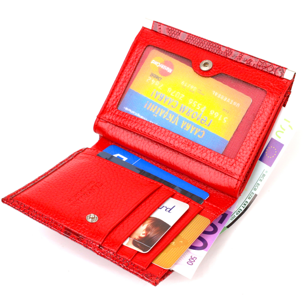 Гаманець Canpellini З натуральної шкіри Червоний (21818) - зображення 6