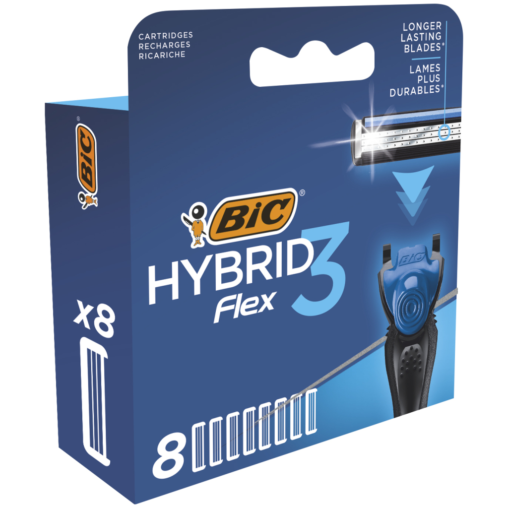 Змінні касети Bic Flex 3 Hybrid 8 шт. (3086123480933) - зображення 2
