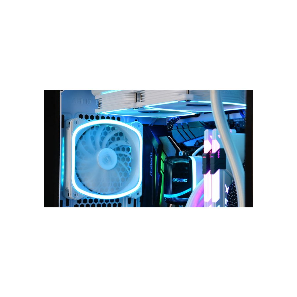 Кулер до корпусу Enermax SQUA RGB WHITE 3x 120 mm (3 PACK) (UCSQARGB12P-W-BP3) - зображення 7