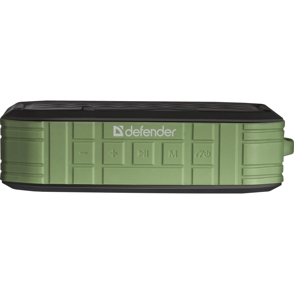 Акустична система Defender G14 IP66 7Вт Bluetooth//FM/TF/USB/AUX Black/Green (65014) - зображення 4