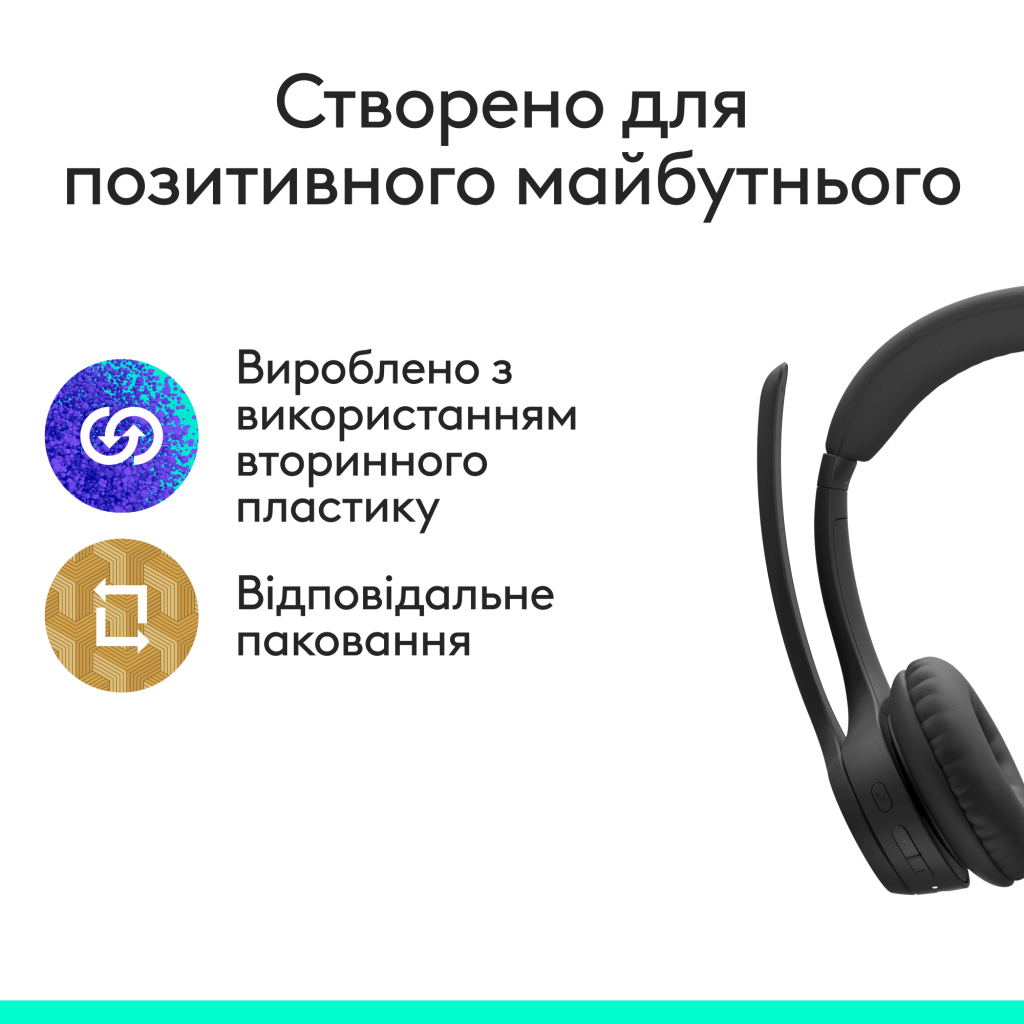 Навушники Logitech Zone 305 for Business Wireless/Bluetooth Teams Black (981-001451) - зображення 10