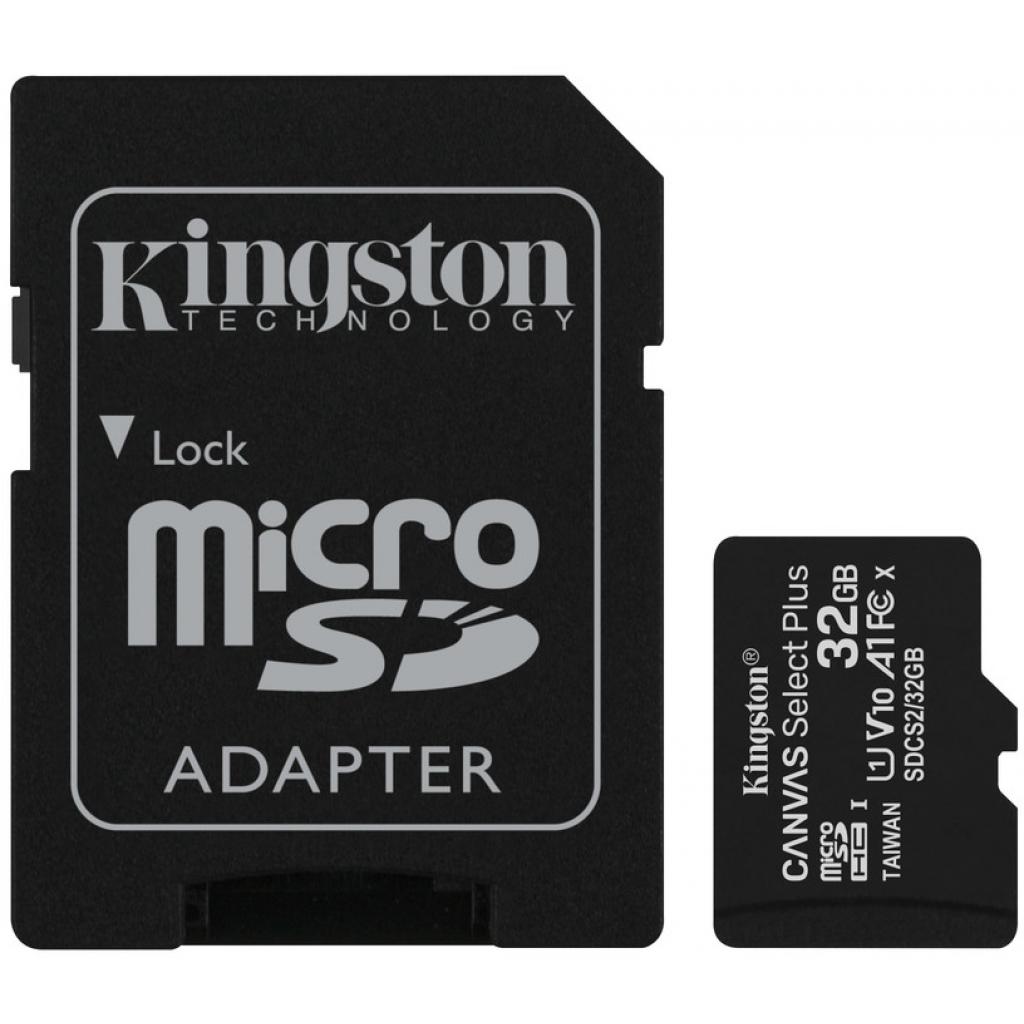 Карта пам'яті Kingston 2x32GB microSD class 10 U1 V10 A1 Canvas Select Plus (SDCS2/32GB-2P1A) - зображення 1