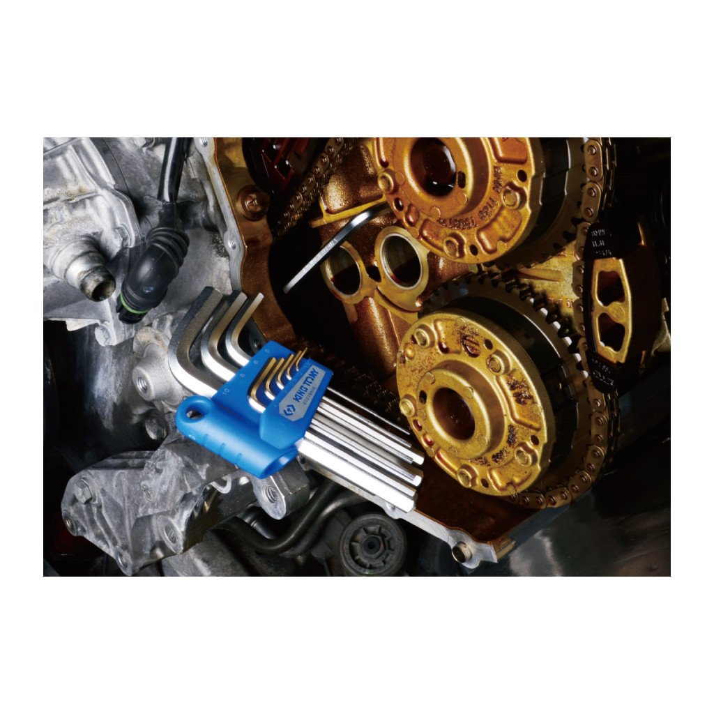 Ключ KING TONY шестигранний екстрадовгий 10 мм L-подібний (112510MR) - зображення 2