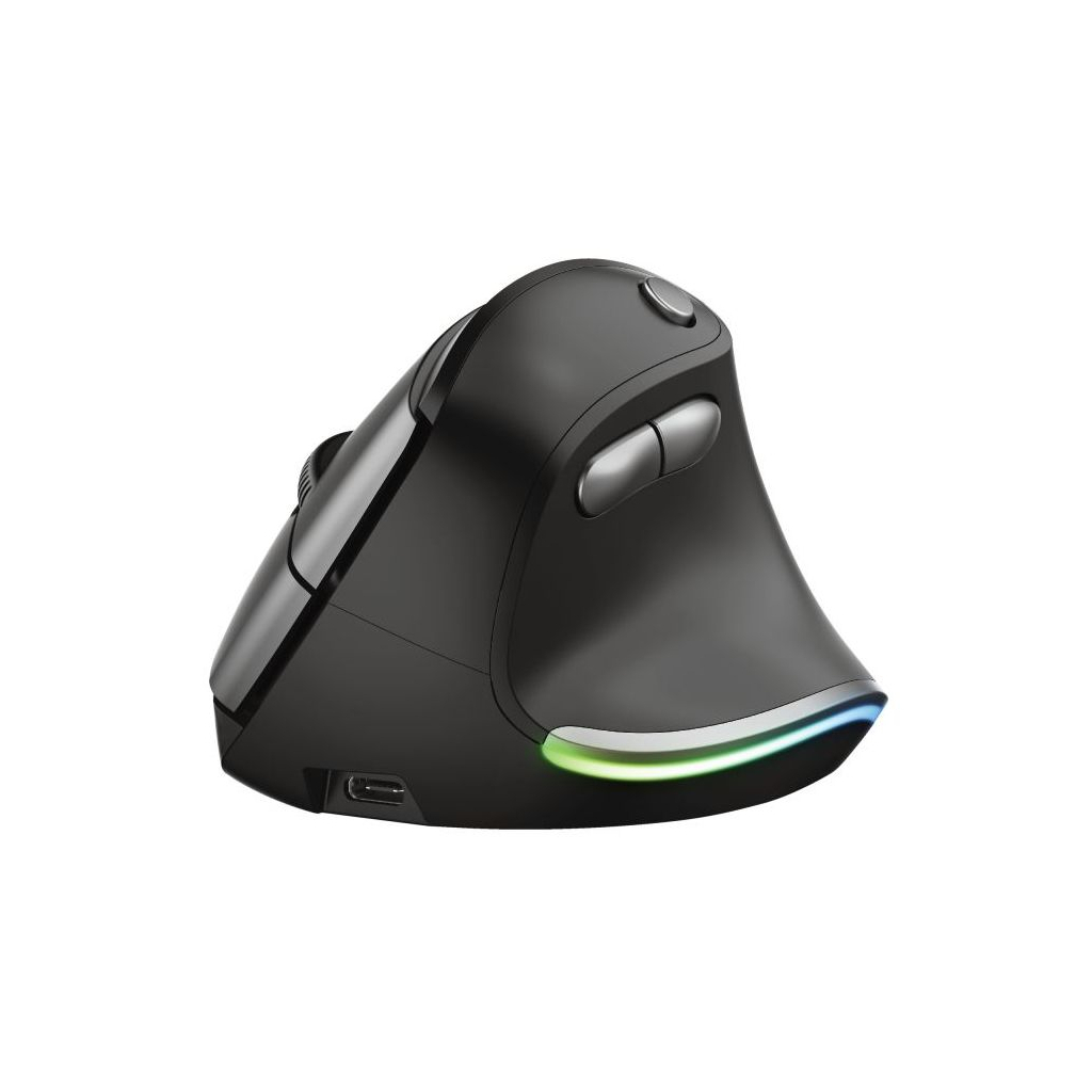 Мишка Trust Bayo Ergonomic Rechargeable WL Black (24110) - зображення 3