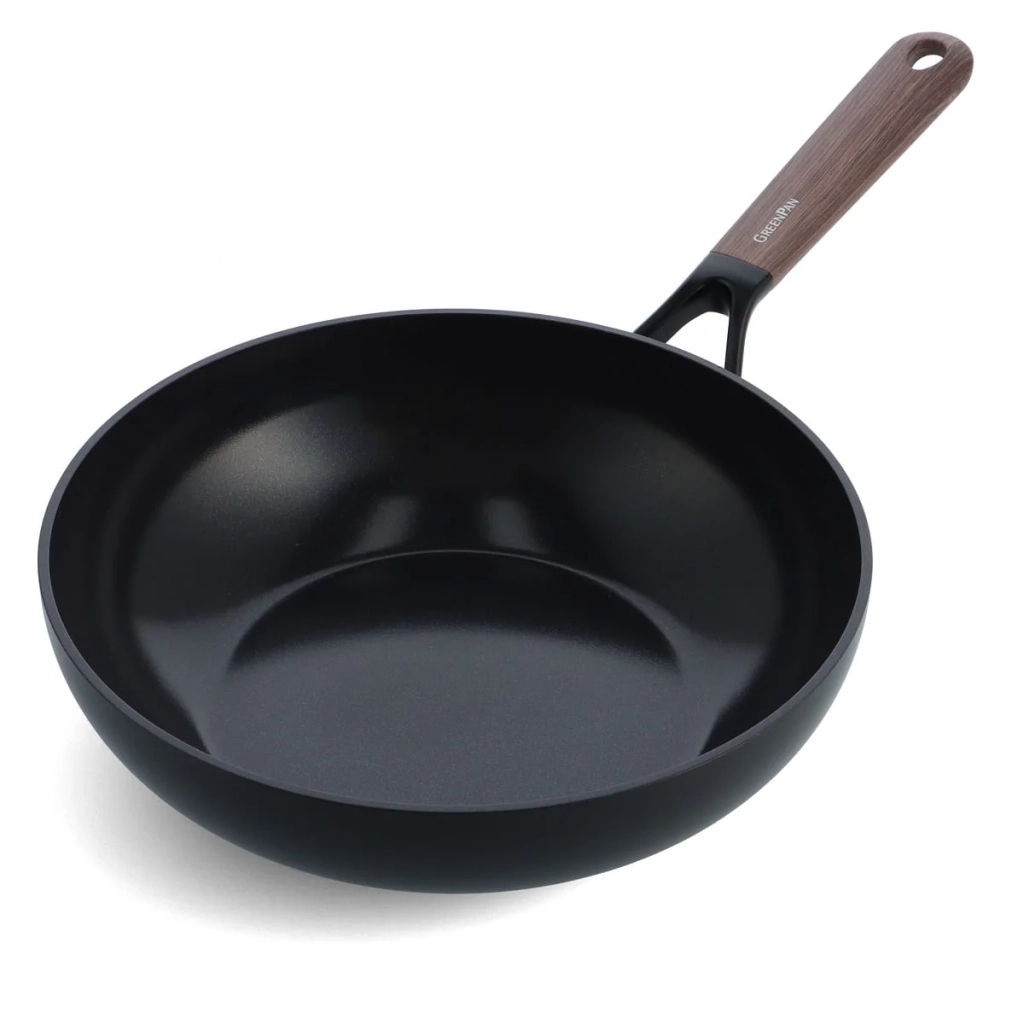 Сковорода GreenPan Eco Smartshape Вок 28 см 3,6 л темне дерево (CC006443-001) - зображення 1