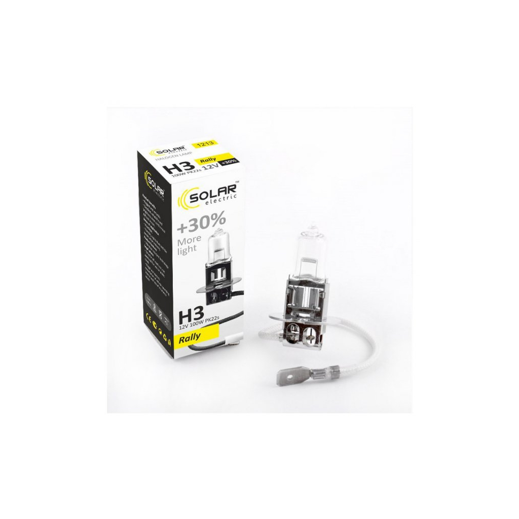 Автолампа SOLAR H3 12V 100W PK22s Starlight+30 (1213) - зображення 2