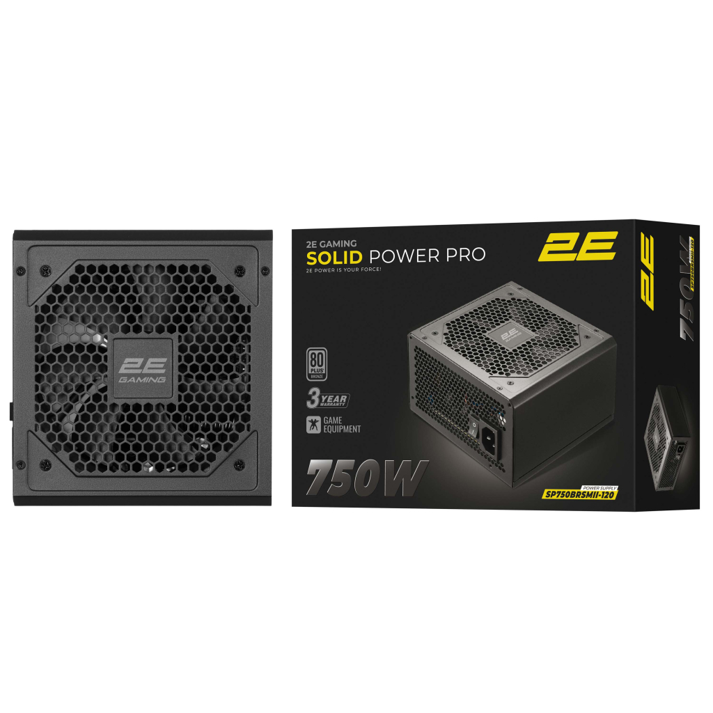 Блок живлення 2E 750W GAMING Solid Power Pro (2E-SP750BRSMII-120) - зображення 3