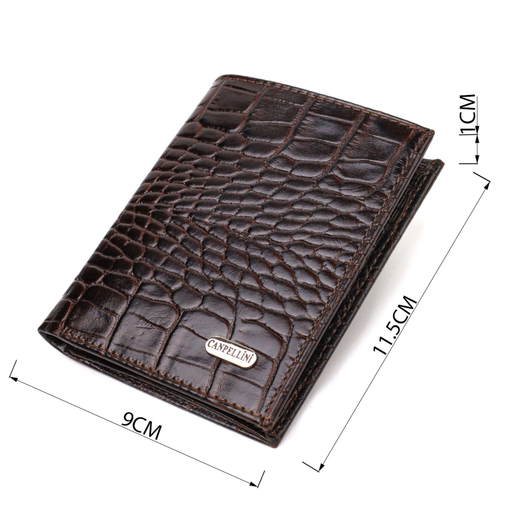 Гаманець Canpellini З натуральної шкіри Коричневий (21871) - зображення 3