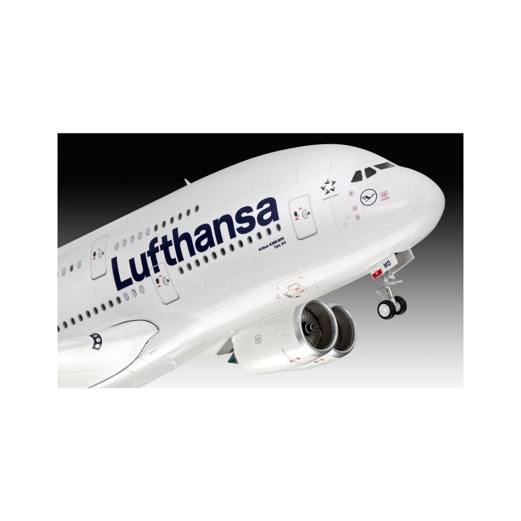 Збірна модель Revell Літак Airbus A380-800 "Lufthansa" нова ліврея, рівень 5, 1:144 (RVL-03872) - picture 4