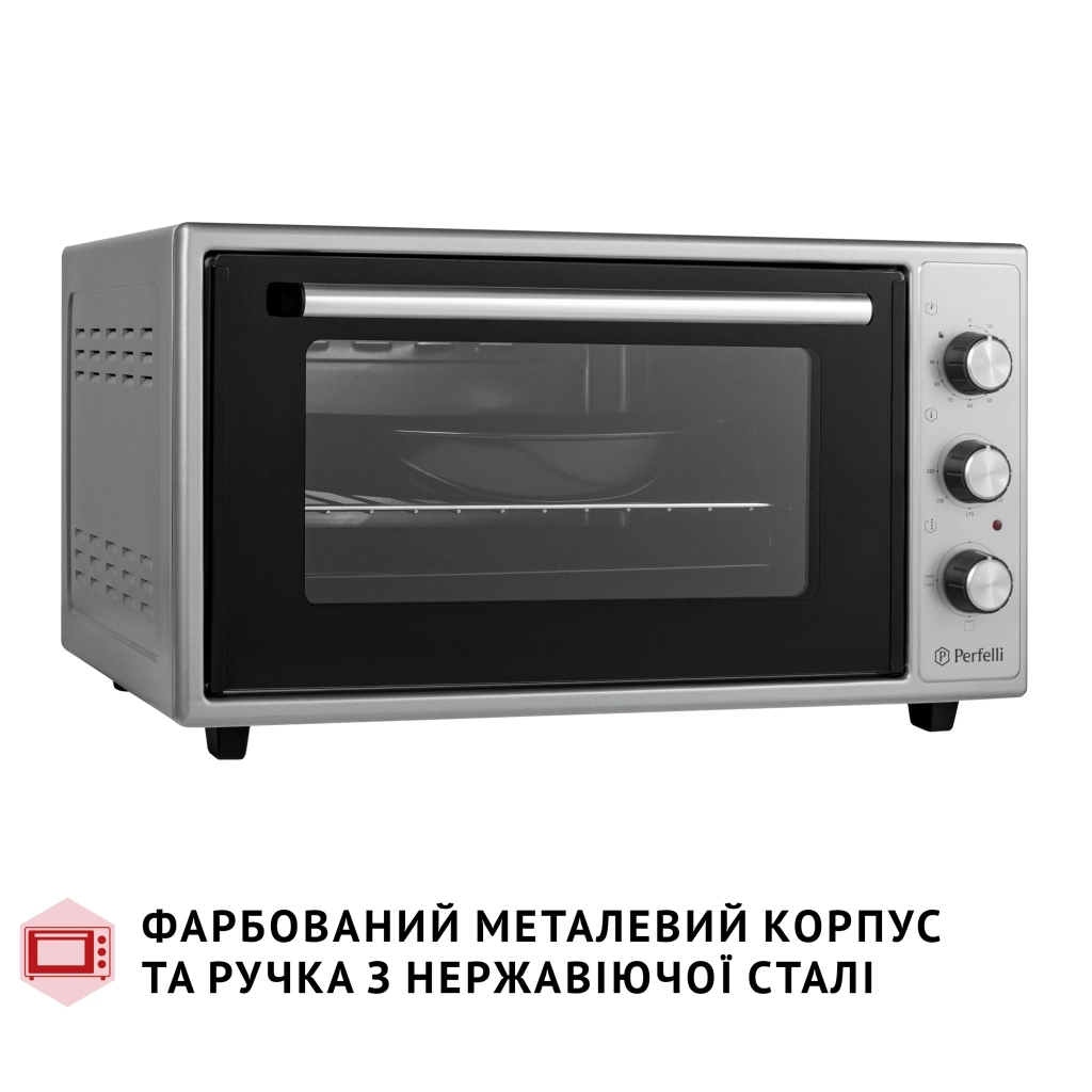 Електропіч Perfelli CLASSIC 48 GREY - зображення 4