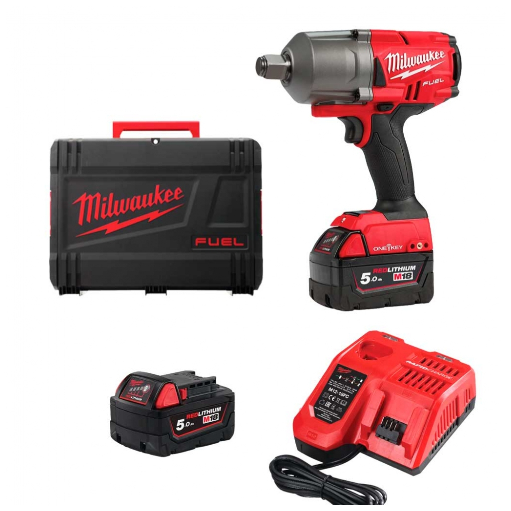 Гайковерт Milwaukee високомоментний 3/4" 2034Нм M18 FUEL ONEFHIWF34-502X ONE-KEY (4933459730) - изображение 7