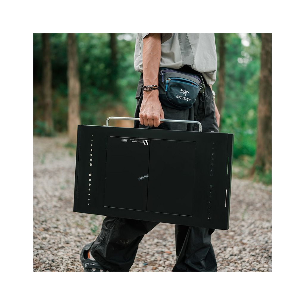 Туристичний стіл Naturehike для барбекю сталевий CNK2300CW014 чорний (6976023923289) - зображення 2