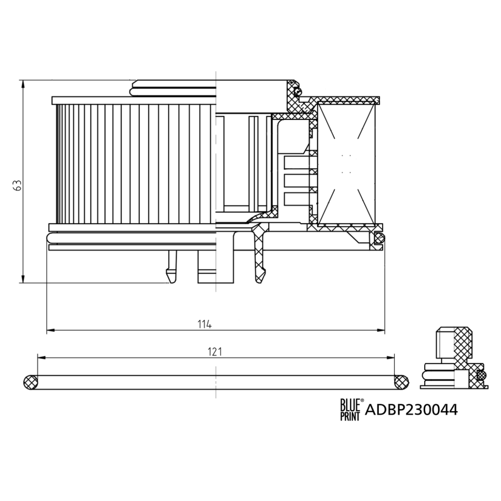 Фільтр паливний Blue Print ADBP230044 - зображення 3