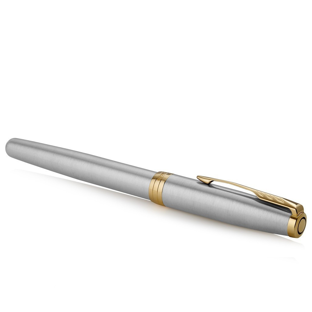Ручка пір'яна Parker SONNET 17 Stainless Steel GT  FP F + блокнот Parker + подар.упаковка GIFT24 (84 111b24) - зображення 3