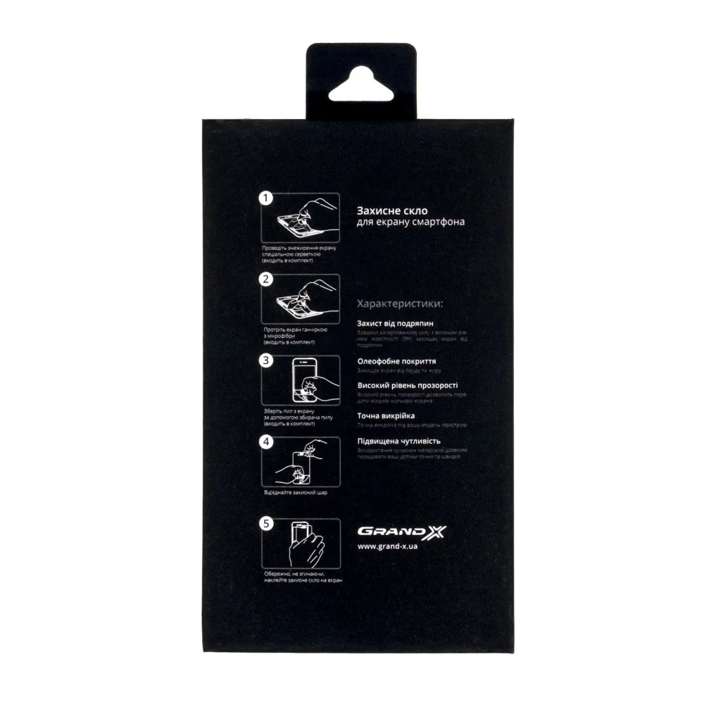 Скло захисне Grand-X Apple iPhone 13 mini 9D black (AIP13M9D) - зображення 2