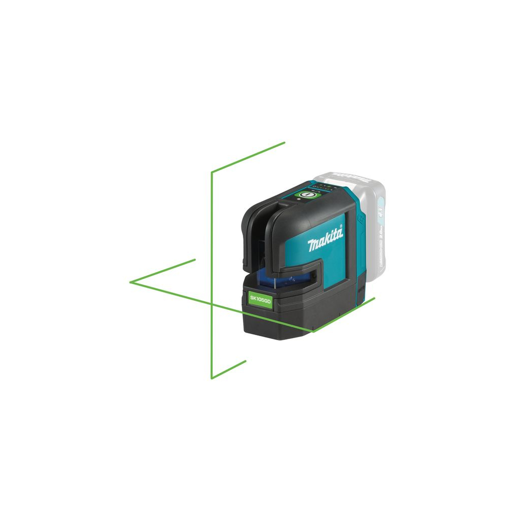 Лазерний нівелір Makita SK105GDZ green laser (без АКБ та ЗП) - зображення 3