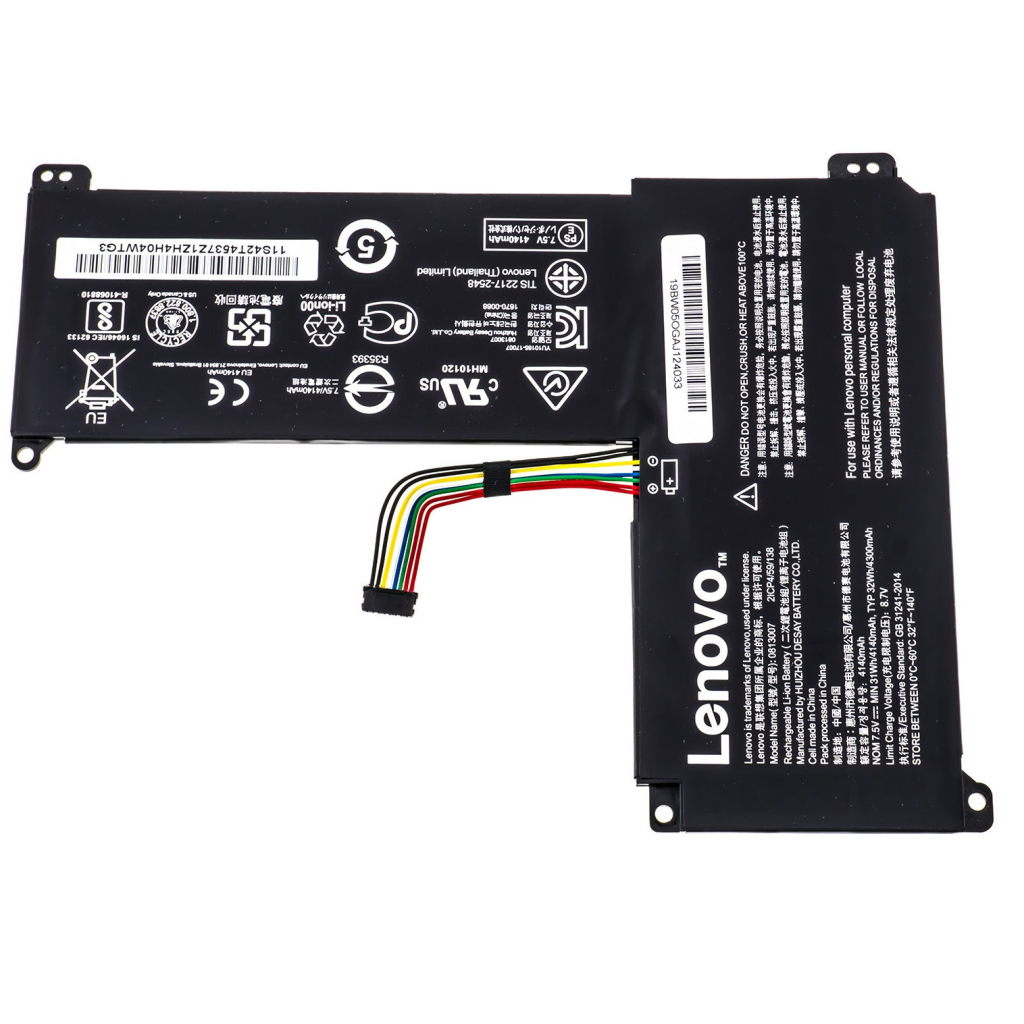 Акумулятор до ноутбука Lenovo Chomebook 120s-14IAP5B10P23779, 4300mAh (32Wh), 4cell, 7.5V, (A47547) - зображення 1