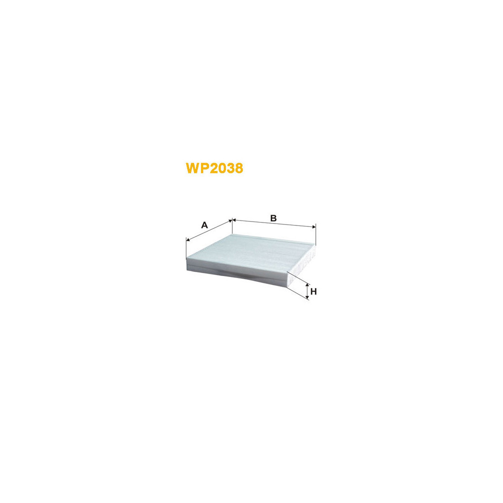 Фільтр салону Wixfiltron WP2038 - зображення 1