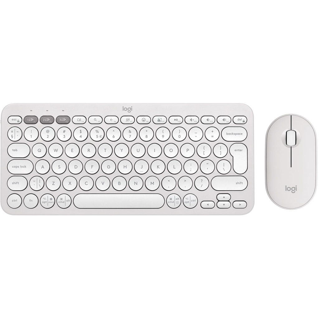 Комплект Logitech Pebble 2 Wireless UA White (920-012240) - зображення 1