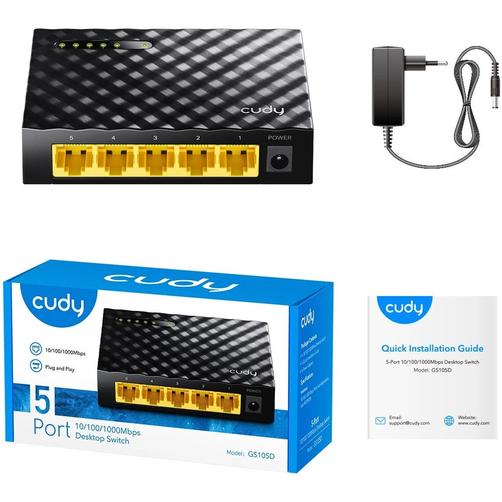 Комутатор мережевий Cudy GS105D - зображення 7