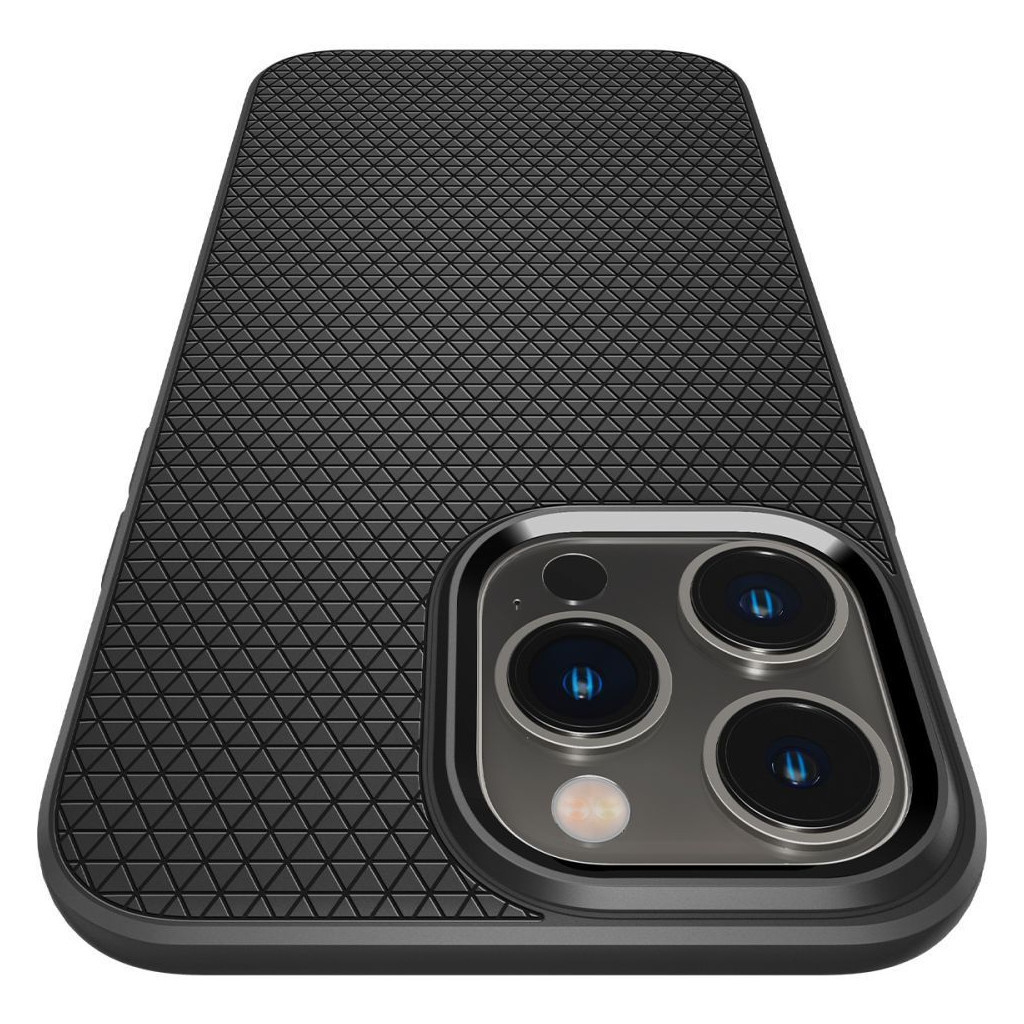 Чохол до мобільного телефона Spigen Apple iPhone 14 Pro Liquid Air, Matte Black (ACS04957) - зображення 4