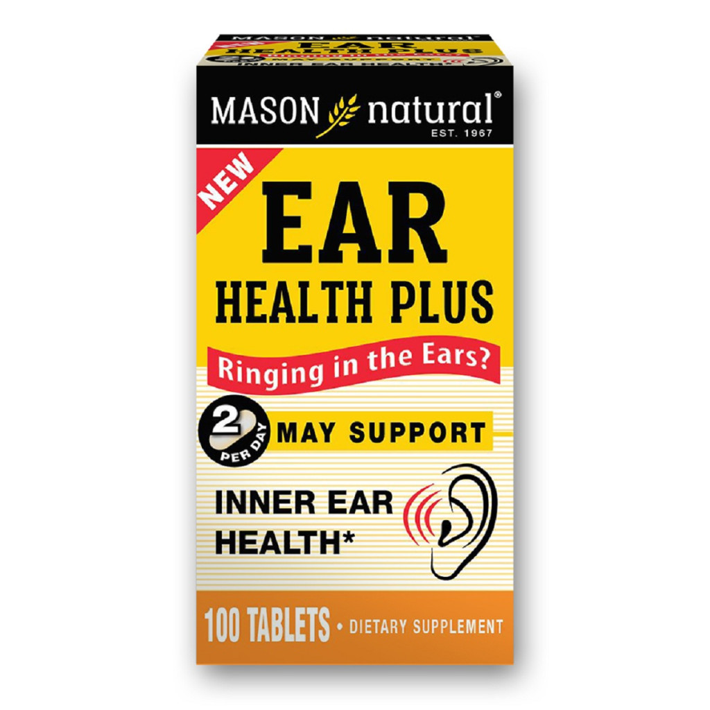 Вітамінно-мінеральний комплекс Mason Natural Здоров'я вух, Ear Health Plus, 100 таблеток (MAV18081) - зображення 1
