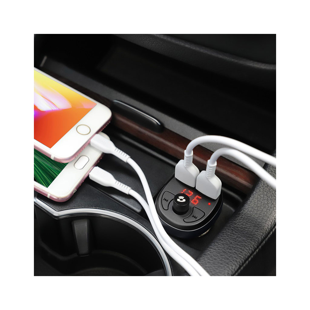 FM модулятор HOCO E41, Black, Box (E41) - изображение 5