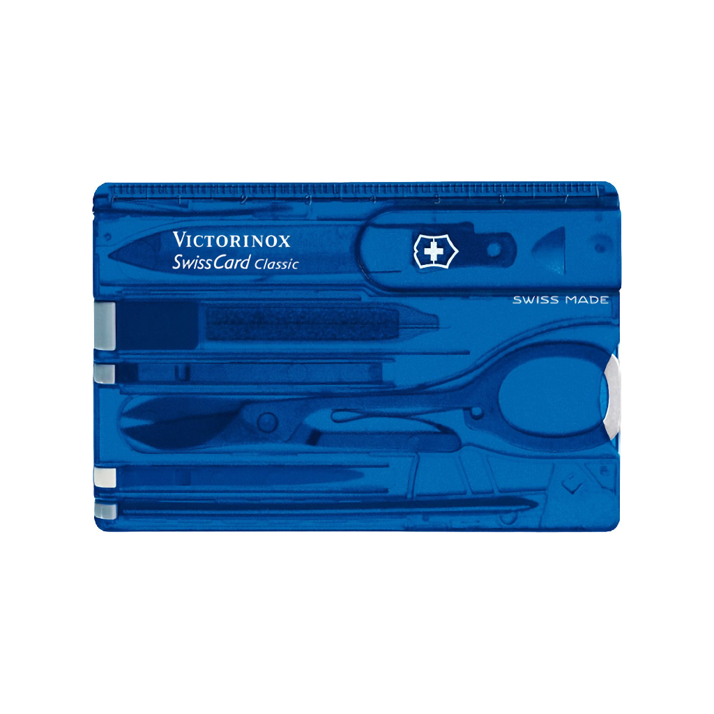 Ніж Victorinox SwissCard Transparent Blue (0.7122.T2) - зображення 3