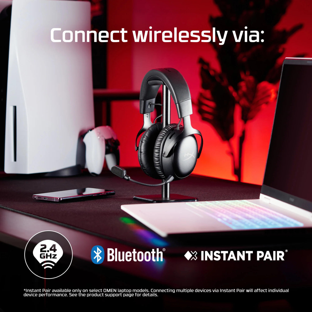Навушники HyperX Cloud III S Wireless/USB-A/USB-C Black (A59YZAA) - зображення 9