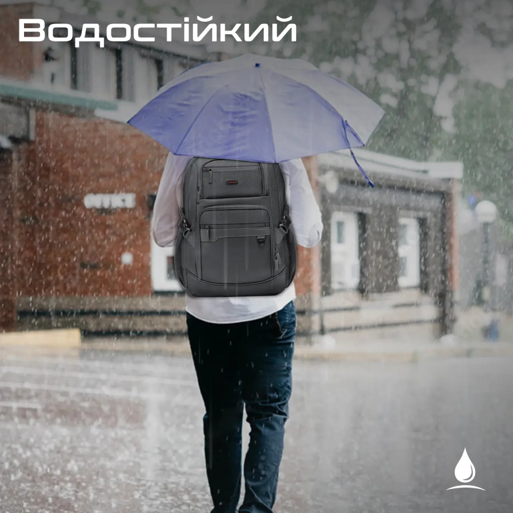 Рюкзак для ноутбука Promate 15.6" ElitePack-Lite Black (elitepack-lite) - зображення 7